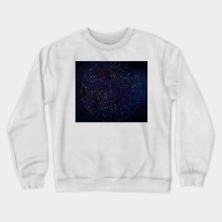 Astrology Constellation Galaxy Pattern Tapestry Crewneck Sweatshirt